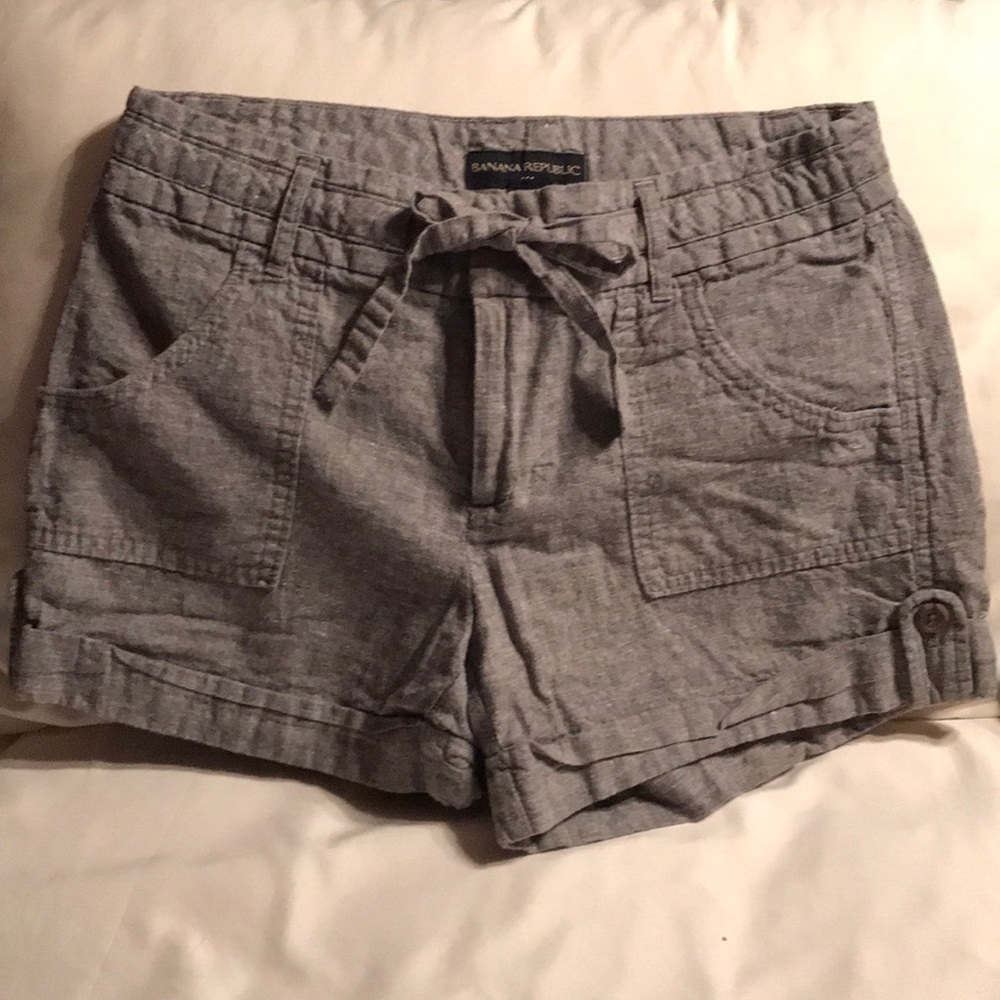 Banana Republic linen shorts.